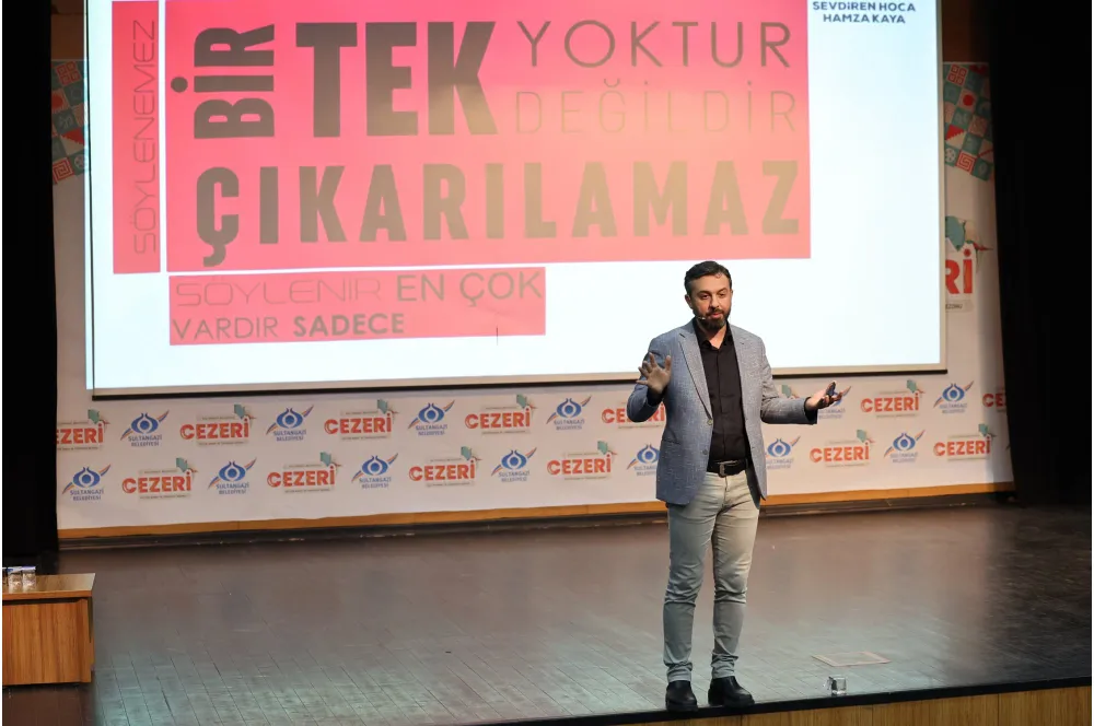 SULTANGAZİ BELEDİYESİ PARAGRAFI SEVDİREN HOCA HAMZA KAYA'YI GENÇLERLE BULUŞTURDU