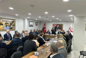 RUMELİ VE BALKAN CAMİASI: KAYMAKAMI ABDULLAH ÇİFTÇİ AĞIRLADI