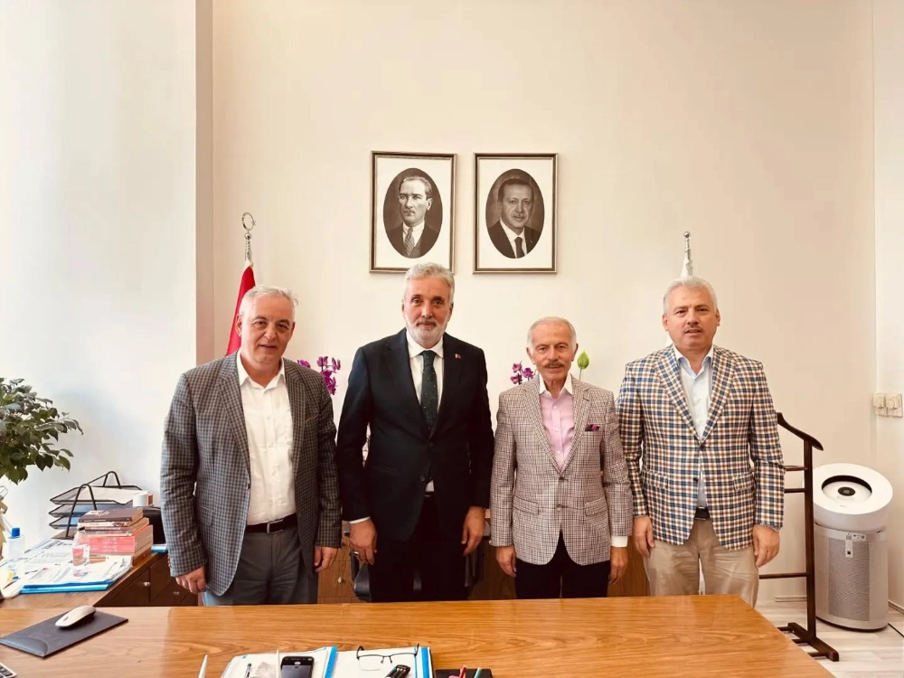 ATİLA AYDINER BAŞKAN YARDIMCISI YALÇIN SIRAKAYA’YI YENİ GÖREVİNDE ZİYARET ETTİ