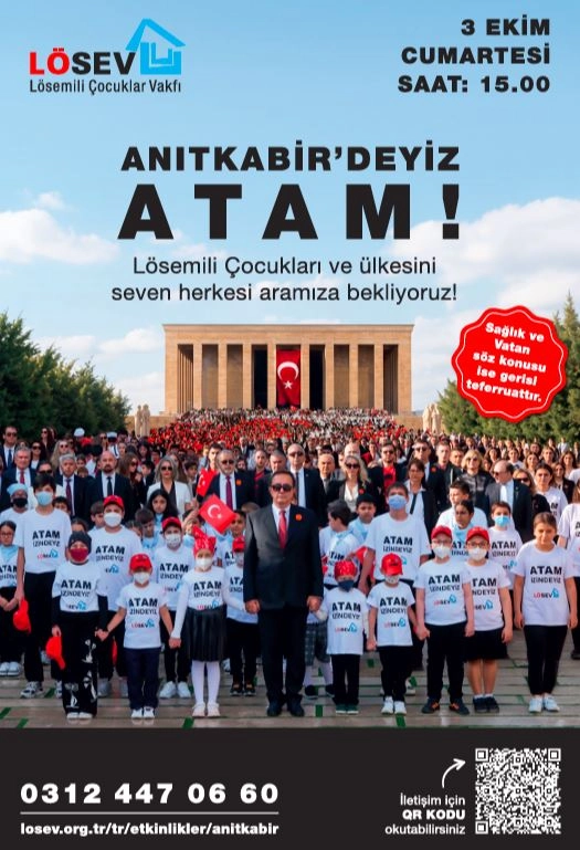 LÖSEV, TÜM TÜRKİYE’Yİ ATATÜRK’ÜN HUZURUNA DAVET EDİYOR